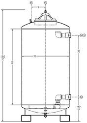 AF Series Media Filter Vessel Diagram