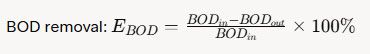 BOD Removal Formula