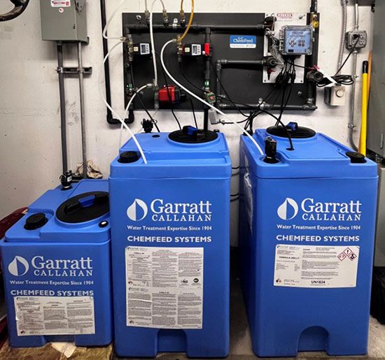 Chemical Injection Panel for Biocide and Corrosion Inhibitor - Courtesy Garratt-Callahan