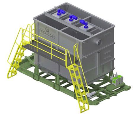 Chemical Reaction Tank Rendering - Ecologix Environmental Systems