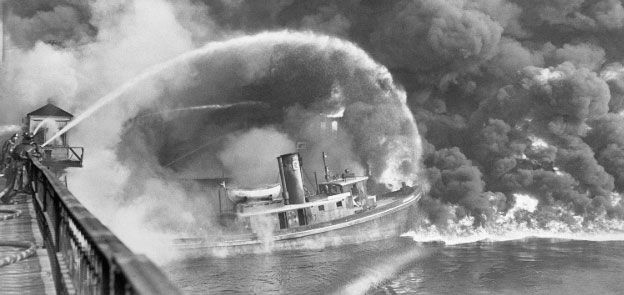 A river in Cleveland Ohio caught fire thirteen times