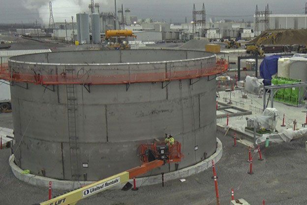 Concrete EQ Tank Construction