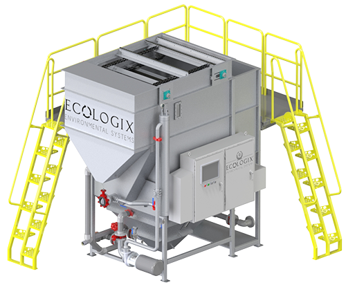 Ecologix DAF Model E-505 for slaughterhouse wastewater treatment