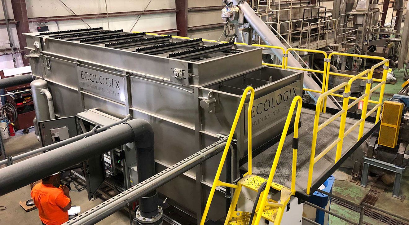 Large industrial DAF system for wastewater treatment
