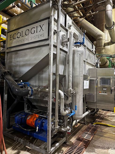 Ecologix E-DAF system for food processing wastewater