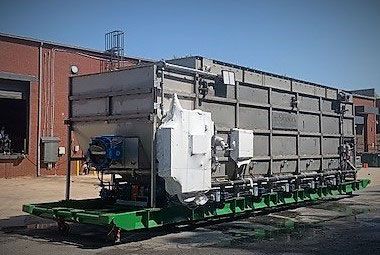 Stainless steel dissolved air flotation tank for industrial wastewater pretreatment.