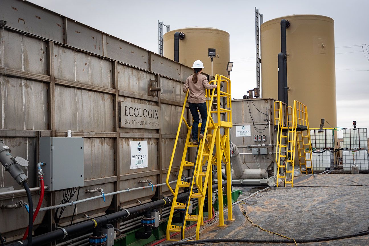West Texas Oil and Gas Fracking Site