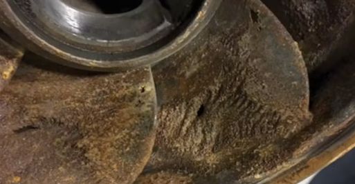Corroded pump