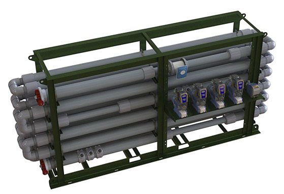 A skidded configuration of serpentine tubes - Ecologix