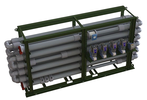 A skidded configuration of serpentine tubes - Ecologix