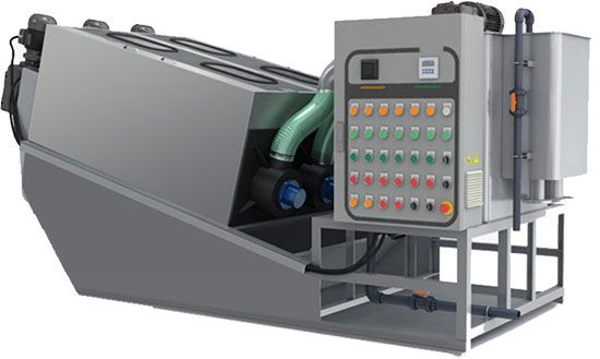 Multi Plate Screw Press Model ST-403 3-D Model