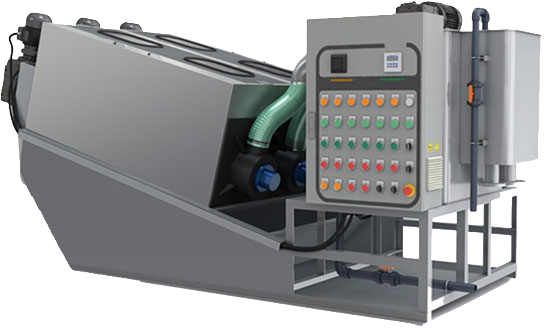 Multi Plate Screw Press Model ST-403 3-D Model