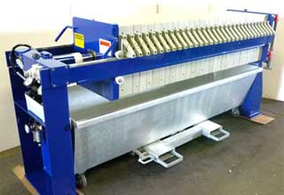 Filter presses for sludge dewatering